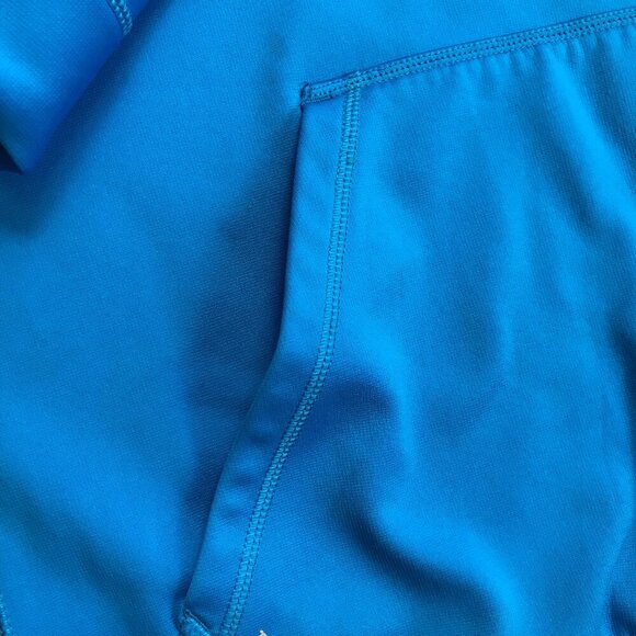 Nike Therma Fit Men XL Blue Gray Logo Long Sleeve Athletic Hoodie Pullover - Picture 4 of 8